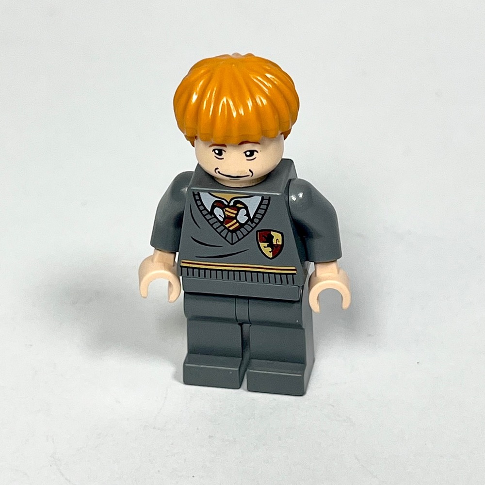 LEGO Harry Potter Ron Weasley Minifigure hp273 Gryffindor Sweater Cracked Arm